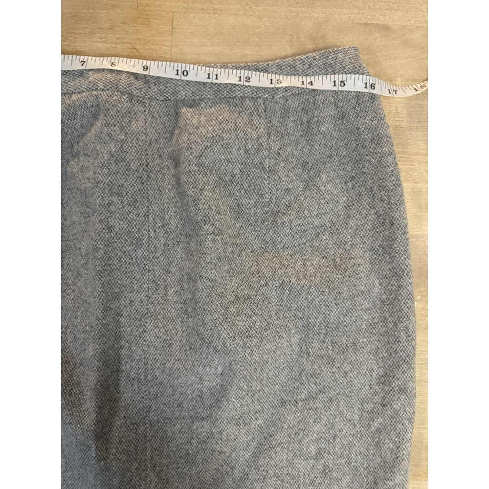 LRL Ralph Lauren Women's Wool Angora Blend Tweed Pencil Skirt Gray Sz 12 - Picture 6 of 8